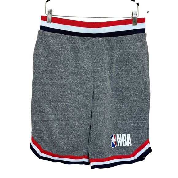 NBA Shorts Men's Gray Cotton Sweat Casual/Active Size Medium Basketball - Picture 1 of 6